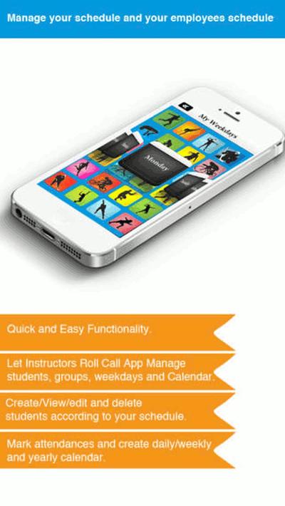 iPhone / Android app : Instructor’s Roll Call