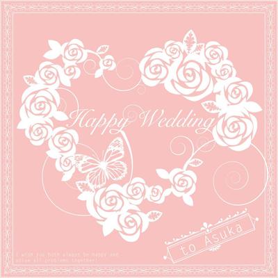 結婚式用プレゼントBOX天面デザイン