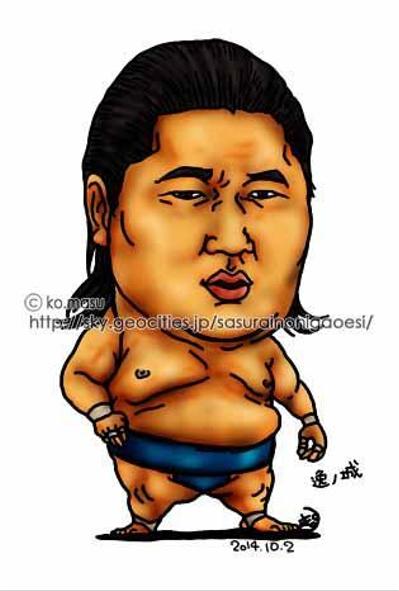 似顔絵「逸ノ城（大相撲）」