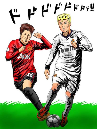 ＪＯＪＯ風のイラスト描けます。