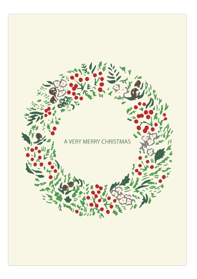 クリスマスカードのグラフィックデザイン