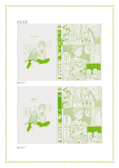 翻訳したコミックのカバー裏です。