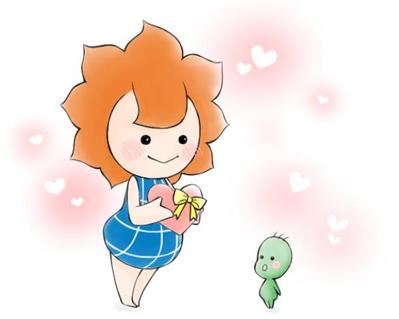 ノベルティ・卓上カレンダー用キャラクター制作（2月）