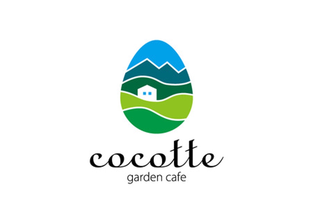 garden cafe cocotte様　ロゴマークデザイン