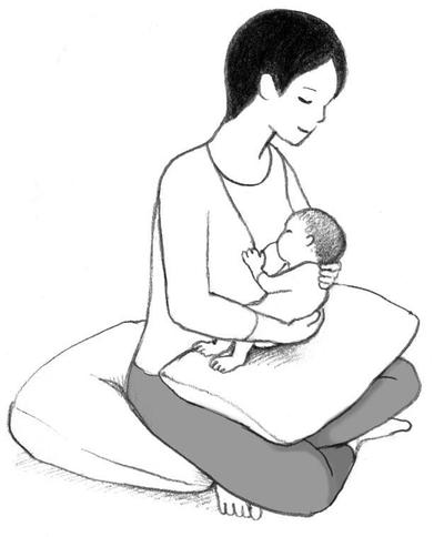 授乳姿勢イラスト
