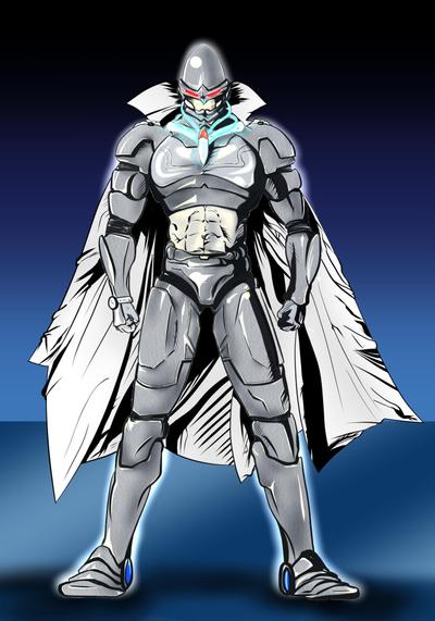 イメージに合わせたアメコミ風ヒーロー