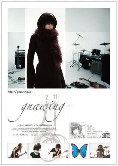 「gnawing」フライヤー