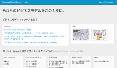 ビジネスモデルキャンバス制作ツール