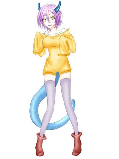 イラスト見本：竜娘