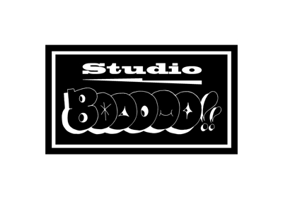 音楽スタジオ　STUDIO　BOOOOO！　ロゴデザイン