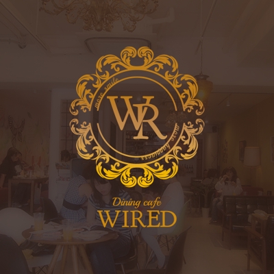 吹田市江坂にあるカフェ「WIRED」様のロゴデザイン