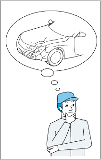 車修理に関するイラスト