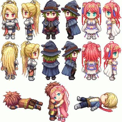 ドット絵の作例(アニメーション)