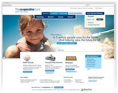 Co-operative銀行のウェブサイト制作