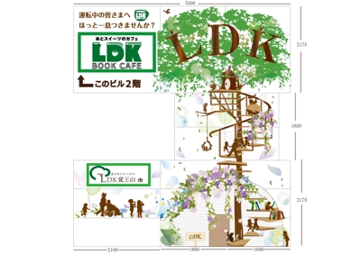 LDK覚王山 名古屋商業施設 外壁看板デザイン