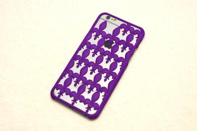 iPhone6 用3Dプリントケース ゆり柄