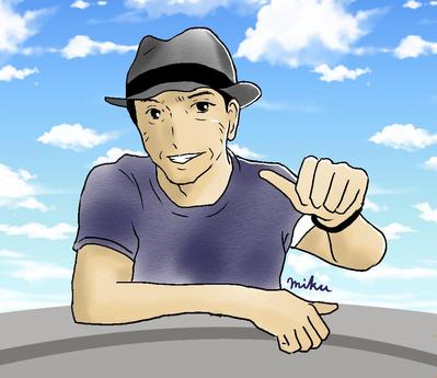 LINEスタンプ中田譲治さん販促イラスト