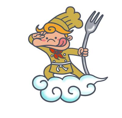 食べ物の番組のキャラクター