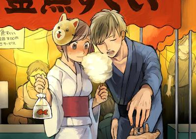 背景付きイラスト３