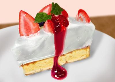 ショートケーキ模写