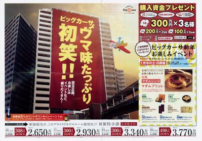 ビッグカーサ堺しらさぎB3チラシ表