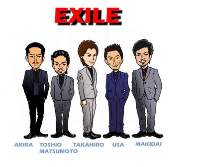 似顔絵　EXILE