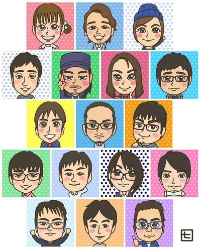 似顔絵アイコン制作
