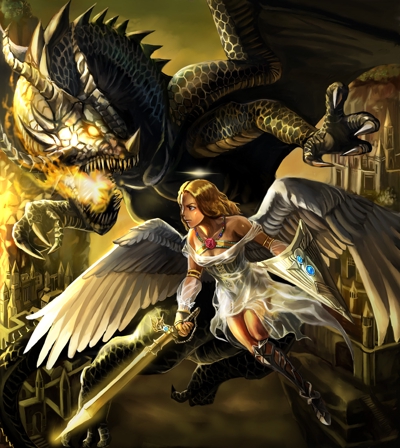 天使とドラゴン