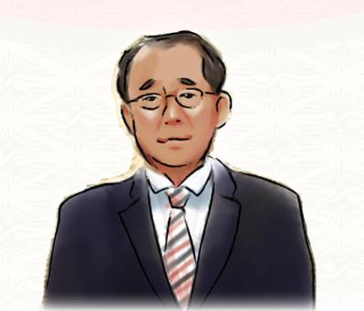 お酒ラベル用似顔絵