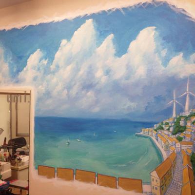 美容室Umi.壁画