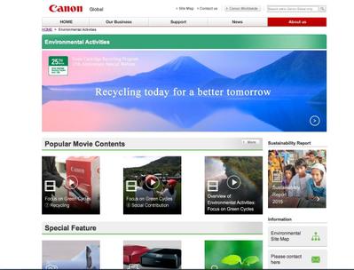 Canonのwebの英文コピーライティング