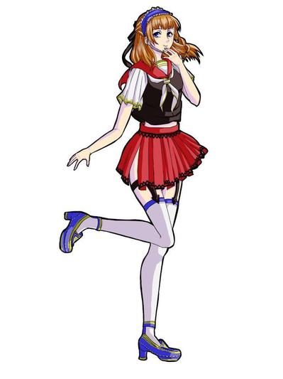 女の子キャラクターの立ち絵