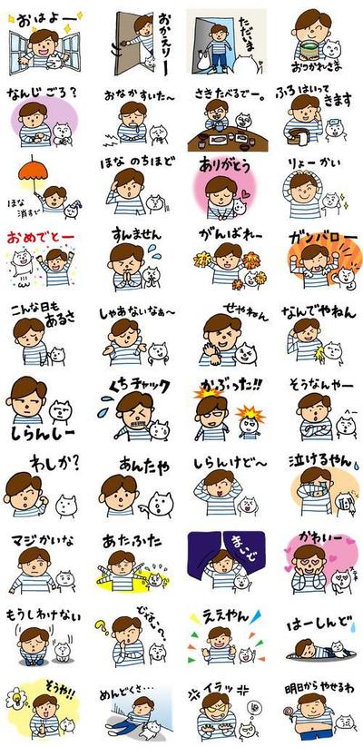 「関西ボーダーズ」LINEスタンプ作成