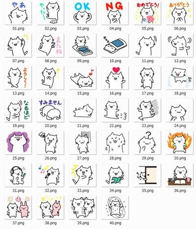 LINEスタンプ「ゆるねこにゃーたの日常」