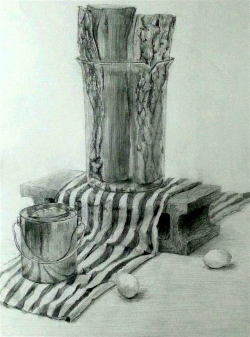 品質が完璧 静物デッサン ランサーズ - 絵画