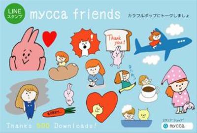 LINEスタンプ／mycca friends