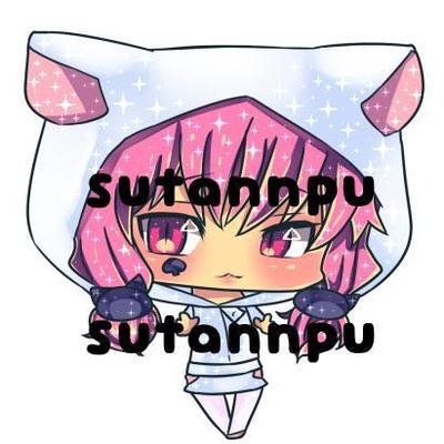 デフォルメ絵【猫耳フードつり目】