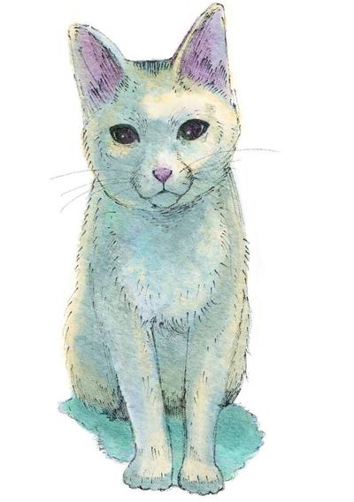 猫　似顔絵