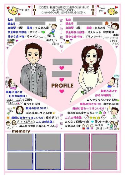 結婚式のペーパーアイテム１