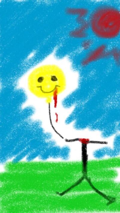 お絵描きアプリにて制作