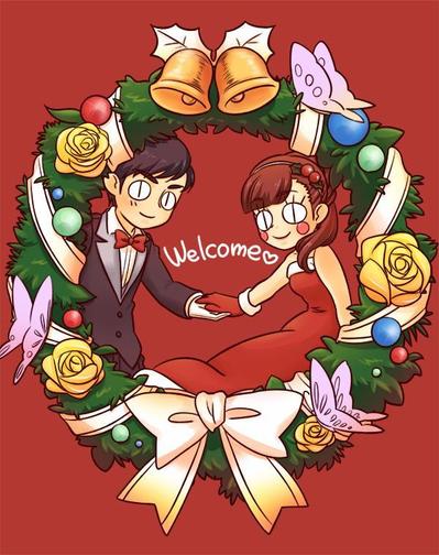 結婚式の受付用イラスト