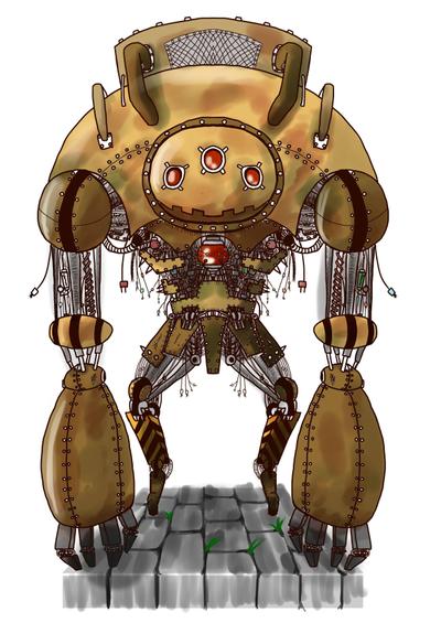 スチームパンクなロボット兵