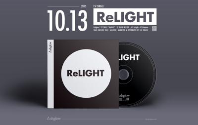 Ashglow 1st Single Relight CD Design