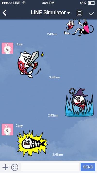 LINEスタンプ「ネコ魚とネコ太郎」の作成