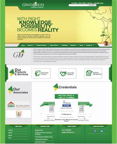 Site design and production for GreenDelta Capital