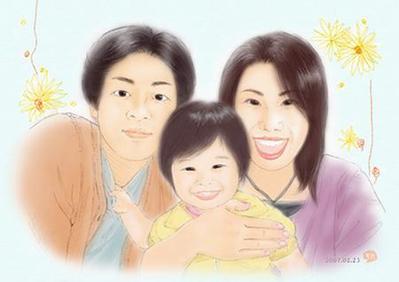 「家族イラスト」