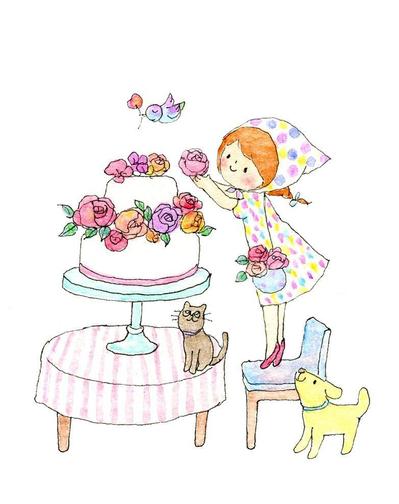 flower cake