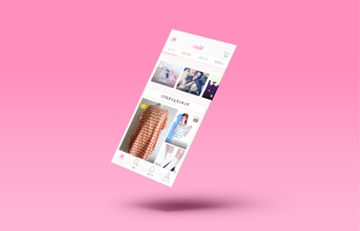 女子向けファッションECアプリ「melo」のUIデザイン