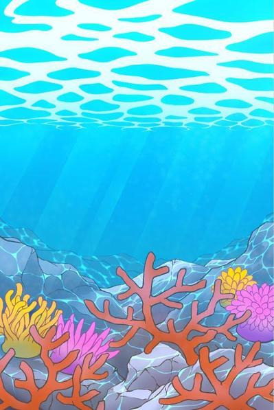 ゲームアプリ背景　海
