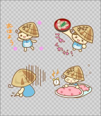 ゆめはまちゃん　LINEスタンプ制作